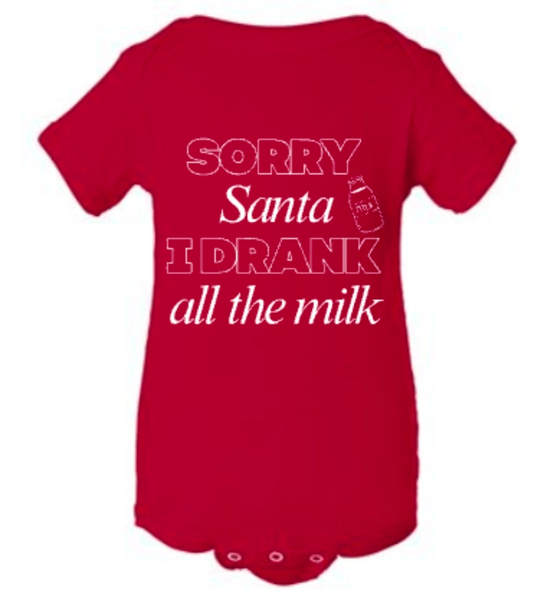I drank the milk onesie