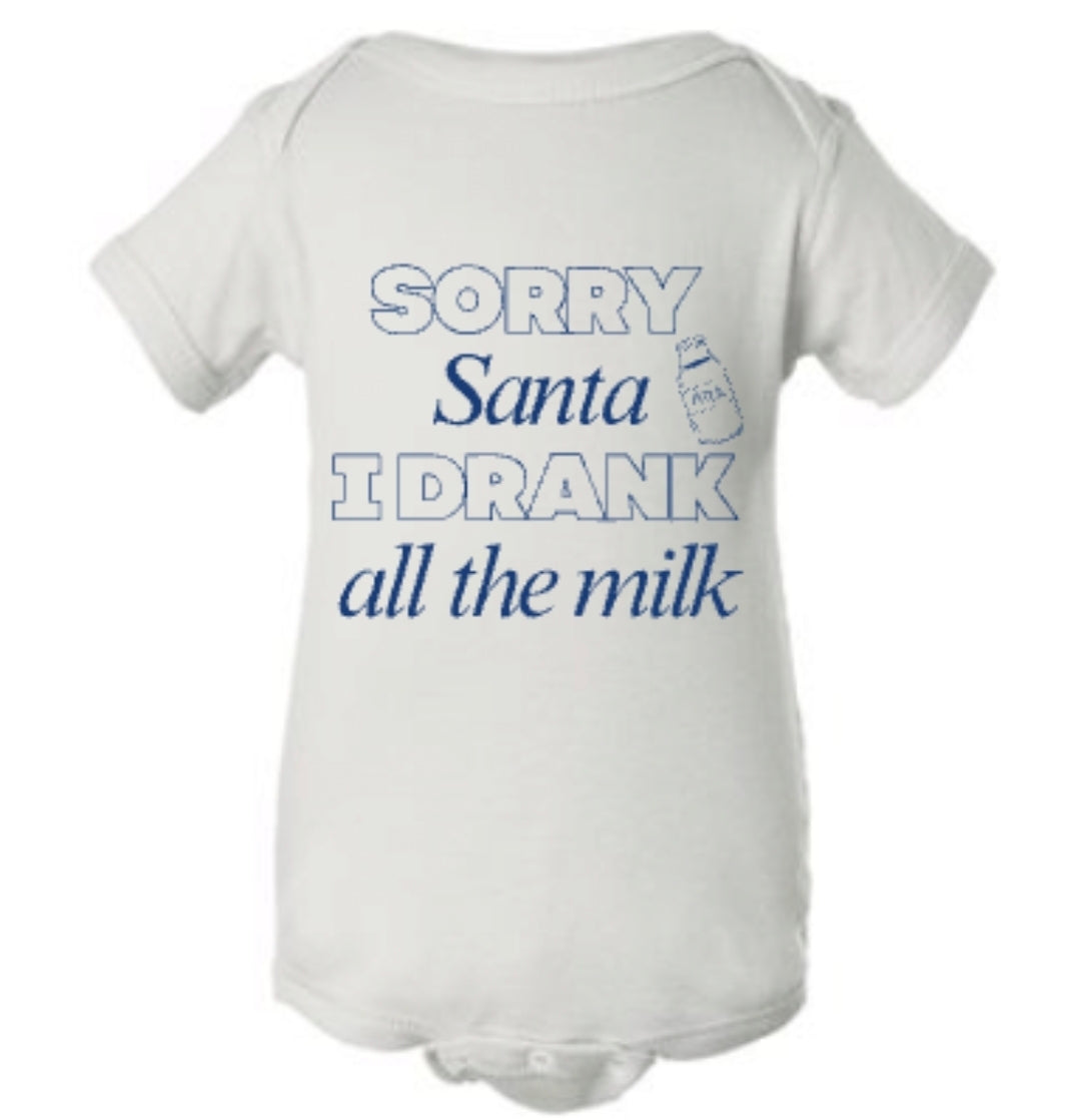 I drank the milk onesie